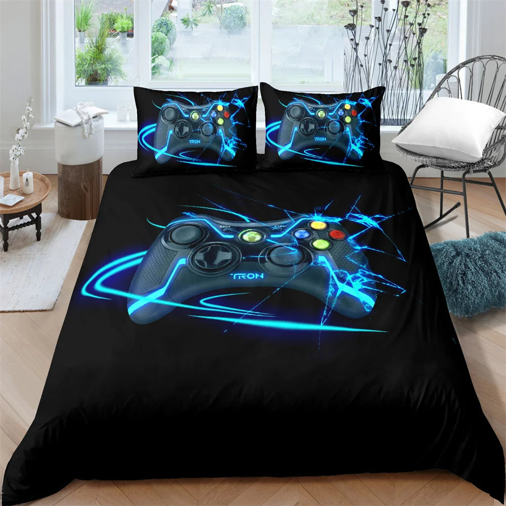 Gamer Bedding Set Soft Modern Gamepad Bedspreads Duvet Cover And Pillowcase