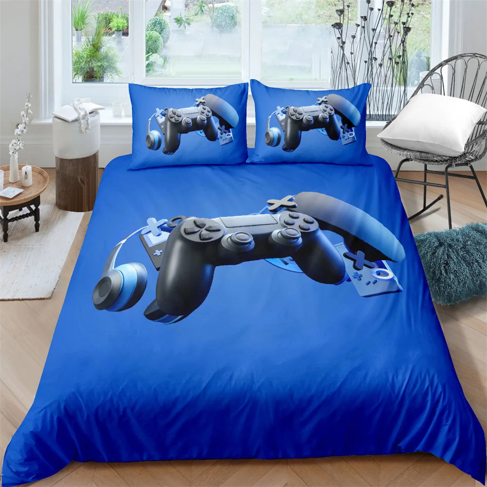 Gamer Bedding Set Soft Modern Gamepad Bedspreads Duvet Cover And Pillowcase
