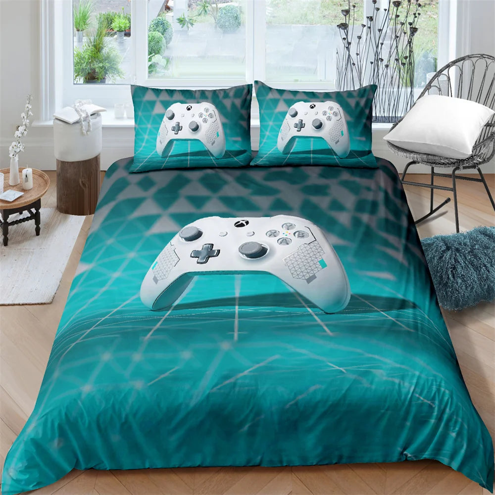 Gamer Bedding Set Soft Modern Gamepad Bedspreads Duvet Cover And Pillowcase