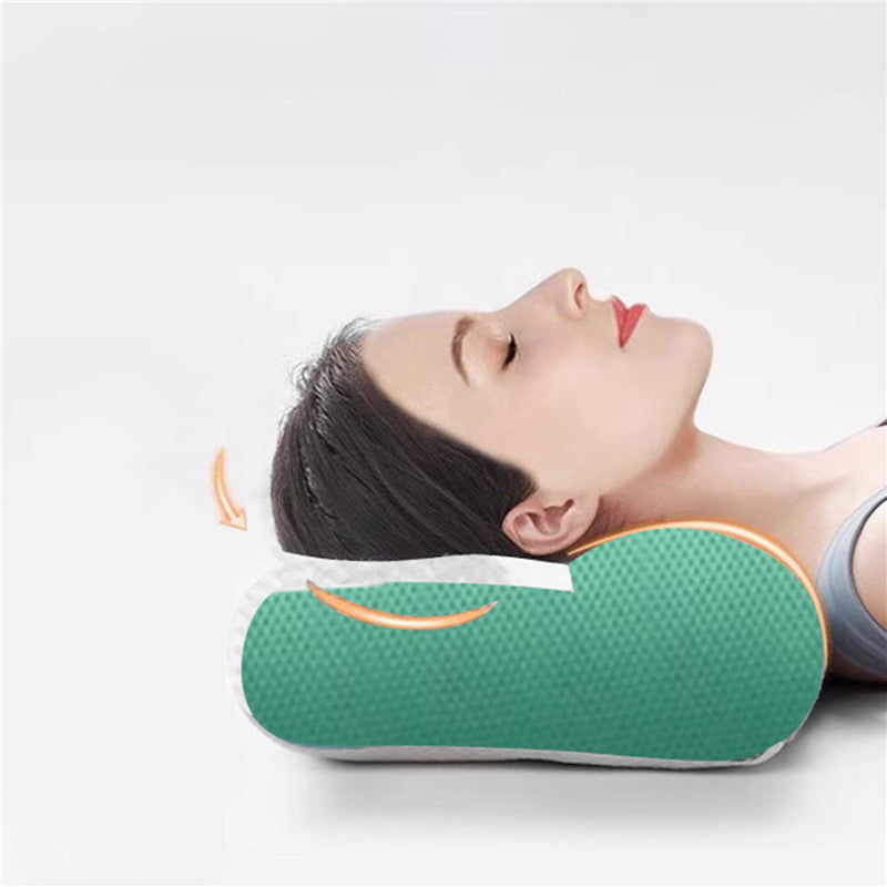 Ergonomic Neck Support Pillow –  Memory Foam, All Sleep Positions
