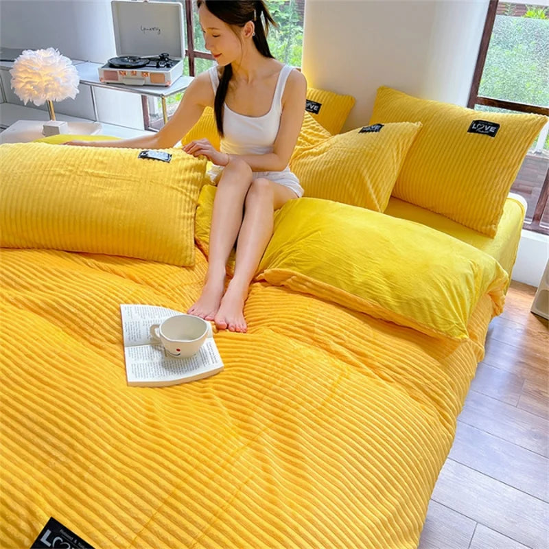 Thick Velvet Duvet Cover