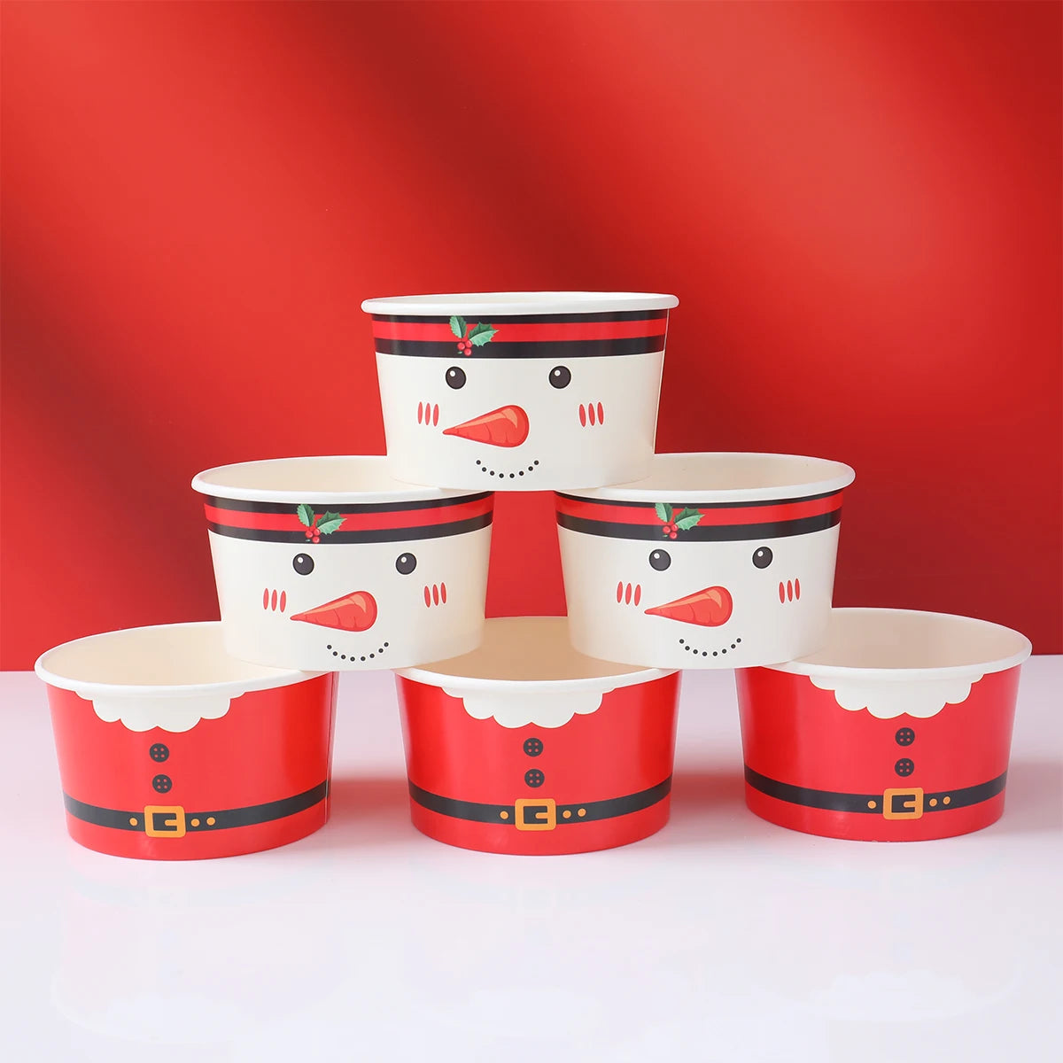 Christmas Santa Claus Disposable paper Bowls