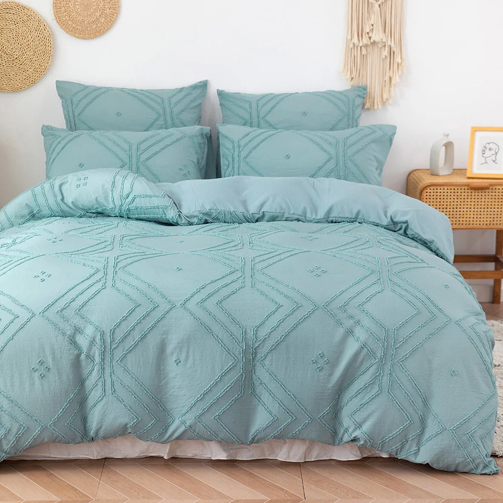 Tufted Duvet Cover – 3-Piece Bedding Set
