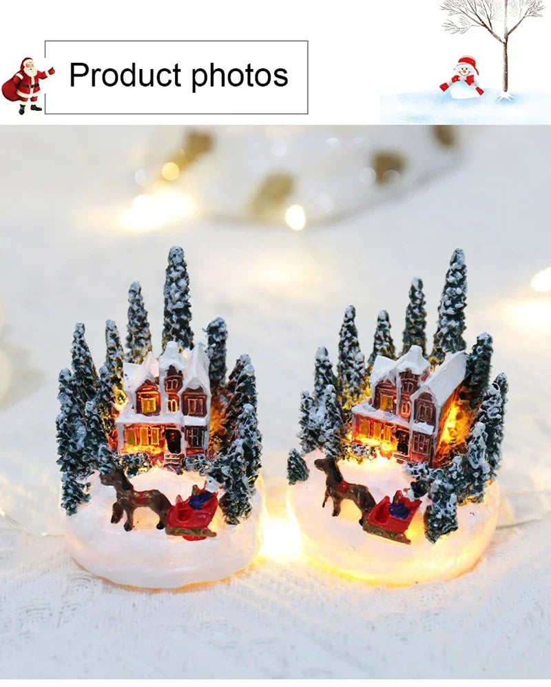 Christmas Decorations LED village set Night Lights Luminous
