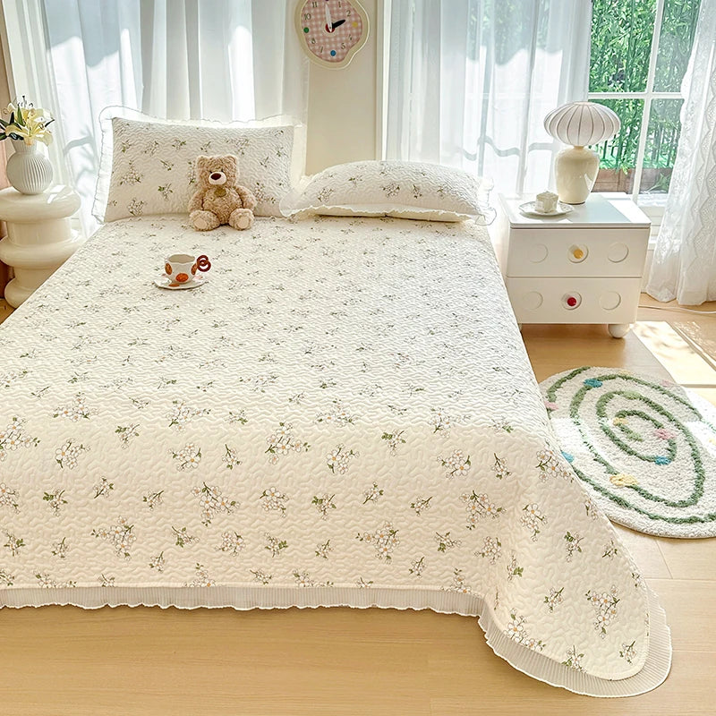 Thick Floral Bedspread (No Pillowcases)