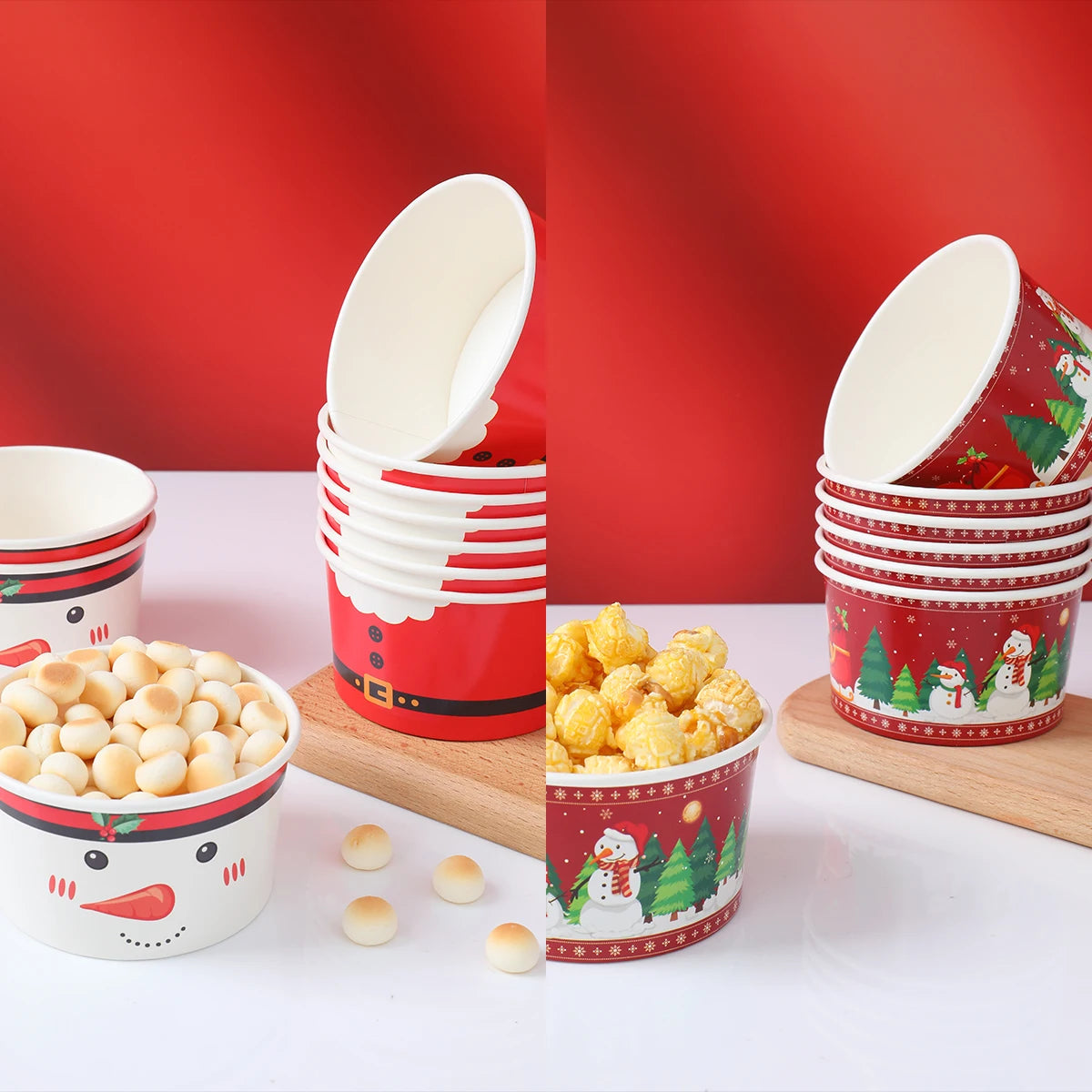 Christmas Santa Claus Disposable paper Bowls