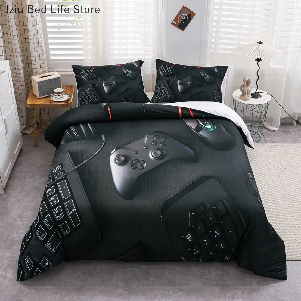 Gamer Bedding Set Soft Modern Gamepad Bedspreads Duvet Cover And Pillowcase