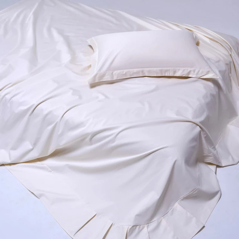 High End Egyptian Cotton Bed Sheet Set 1000TC Fitted Sheet Flat Top Sheets Pillowcase Luxury Bedding Set Double King Queen Size