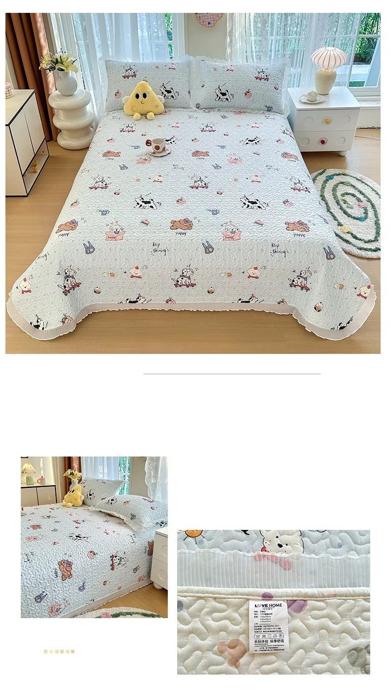 Thick Floral Bedspread (No Pillowcases)