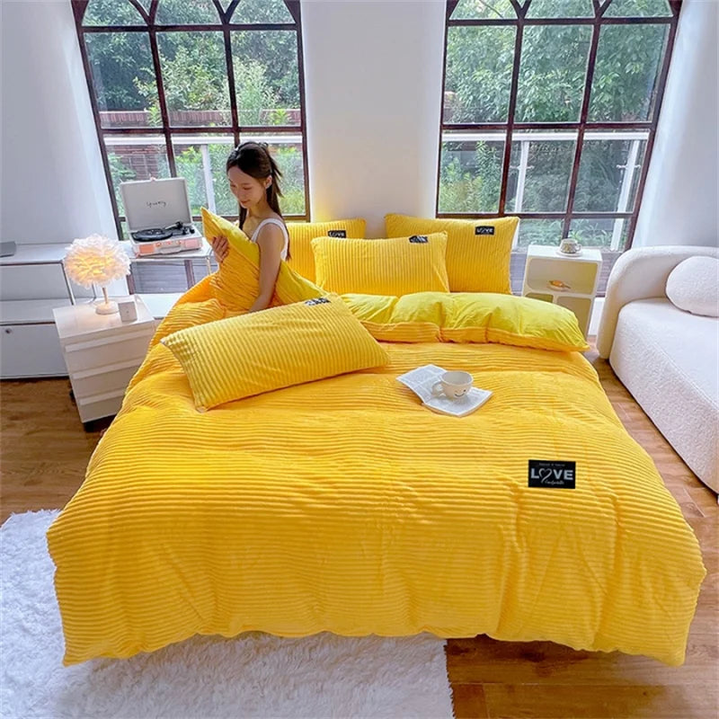 Thick Velvet Duvet Cover