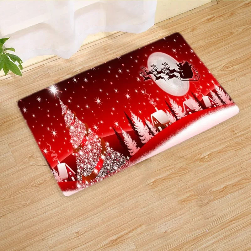 Christmas Door Mat-Santa Claus Outdoor Carpet
