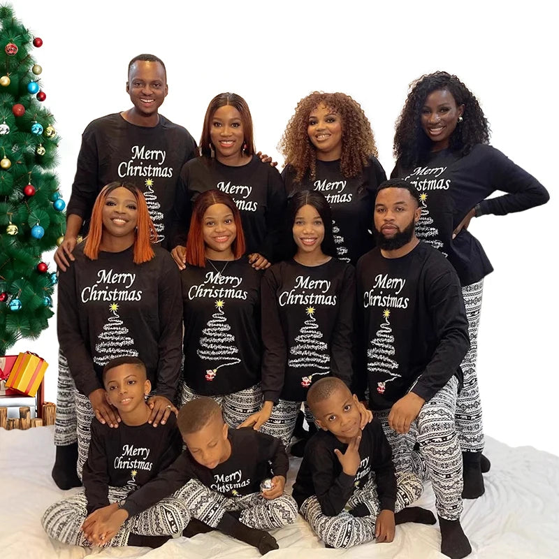 Christmas Pajama -Vintage Print family pajama sets