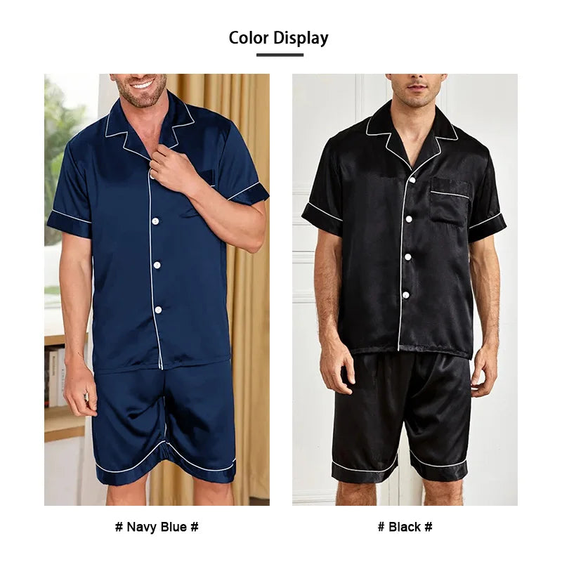 Men Satin Pajama Set