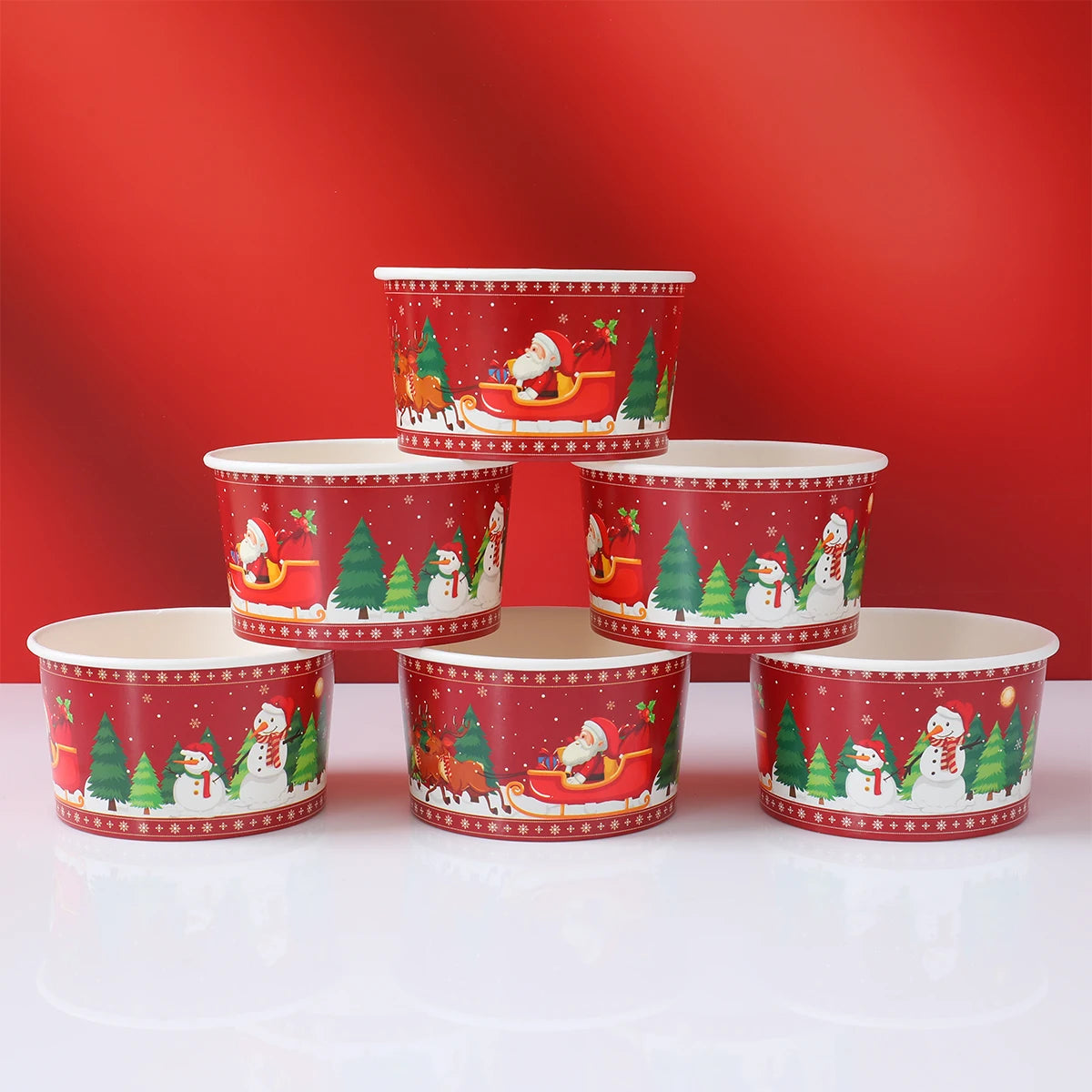 Christmas Santa Claus Disposable paper Bowls