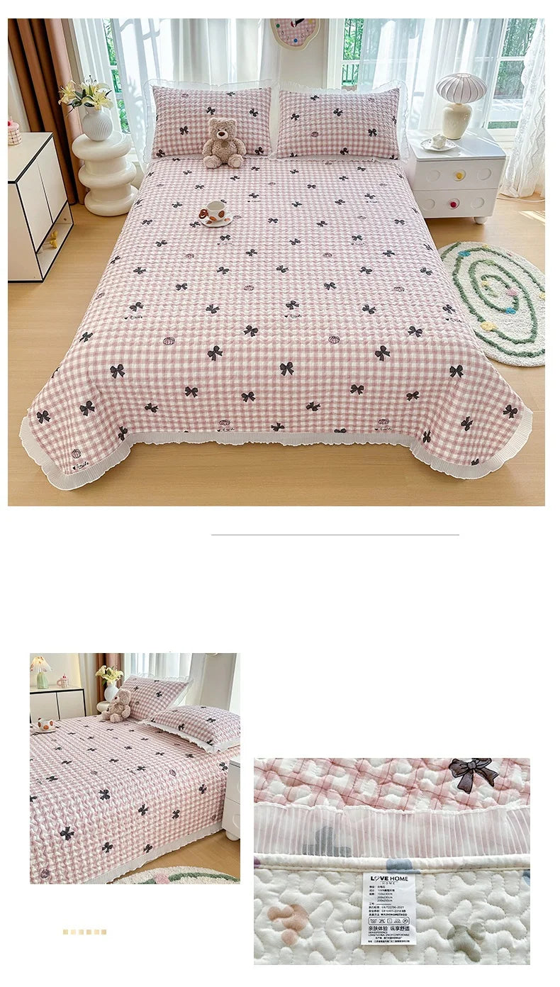 Thick Floral Bedspread (No Pillowcases)