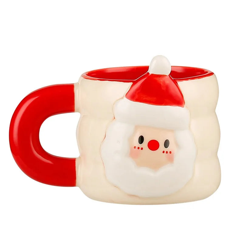 1pc Creative Ceramic Christmas Mugs