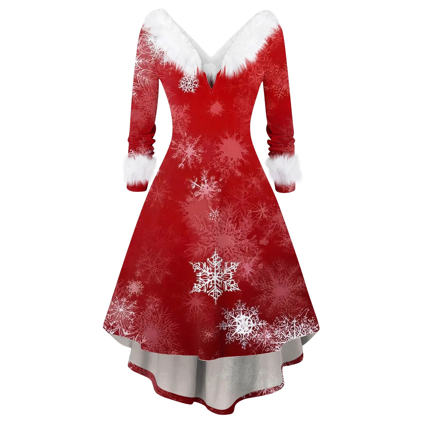 Ladies Christmas Printed Dress