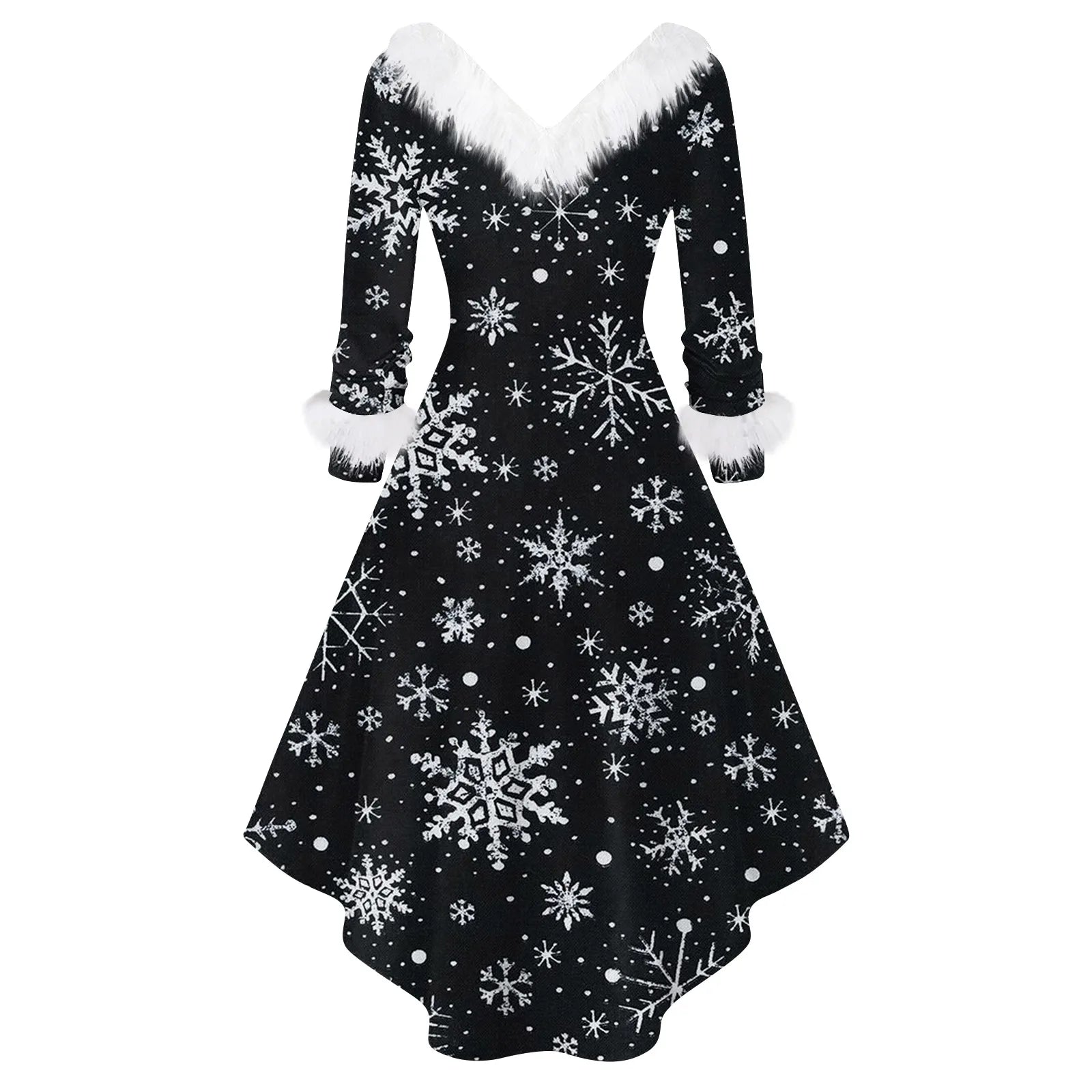 Ladies Christmas Printed Dress