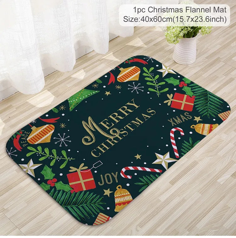 Christmas Door Mat-Santa Claus Outdoor Carpet