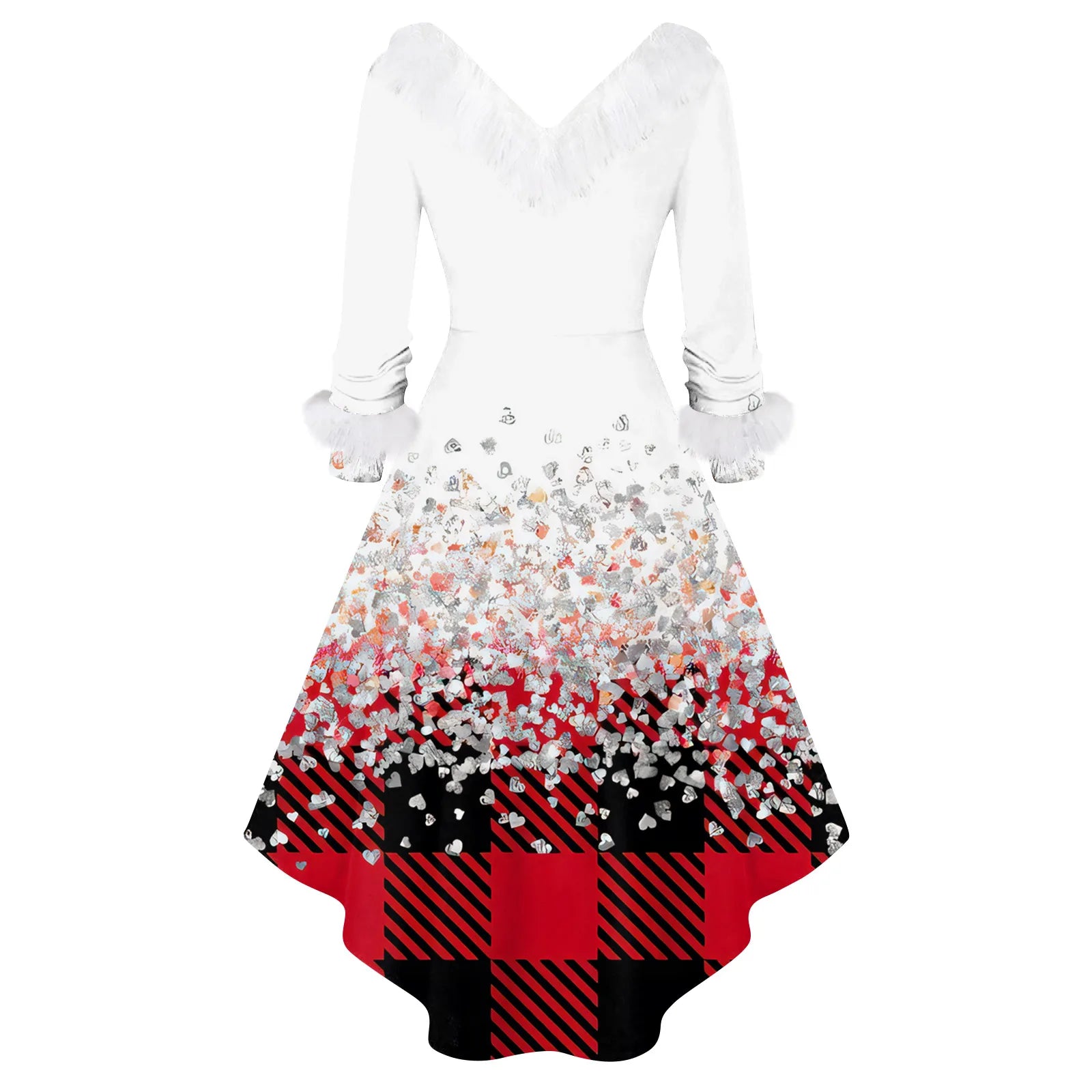 Ladies Christmas Printed Dress