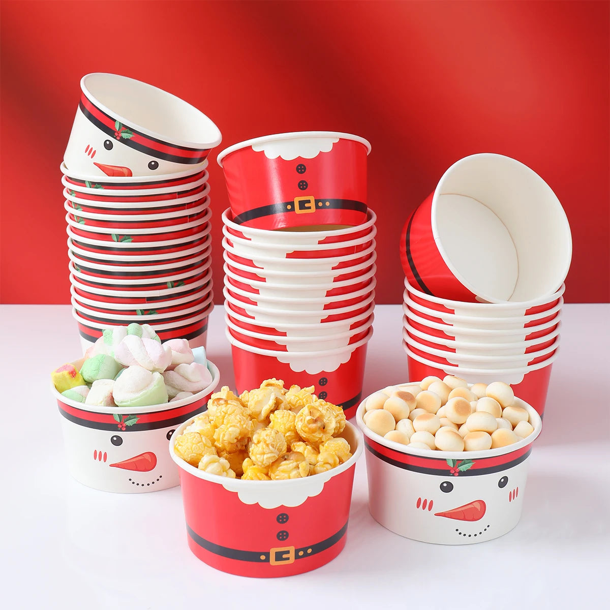Christmas Santa Claus Disposable paper Bowls