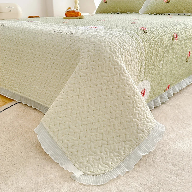 Thick Floral Bedspread (No Pillowcases)
