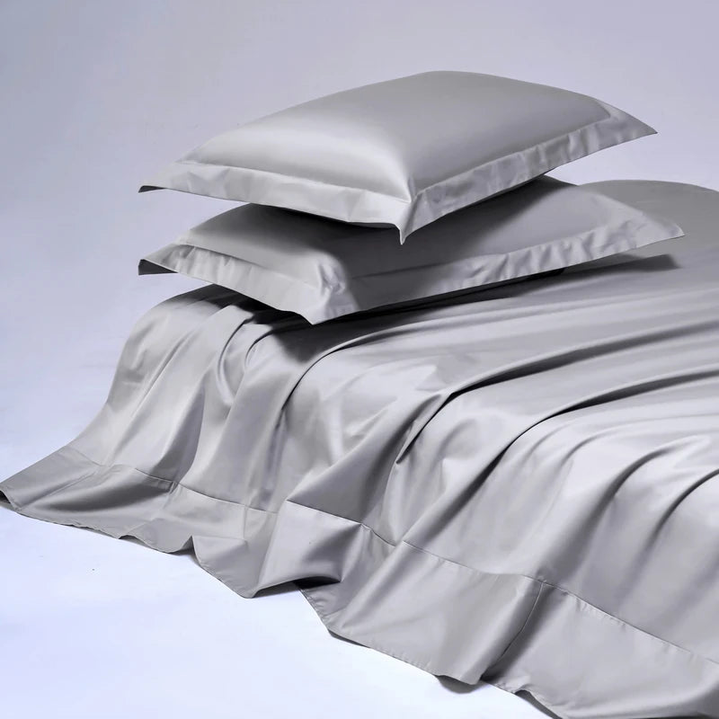 High End Egyptian Cotton Bed Sheet Set 1000TC Fitted Sheet Flat Top Sheets Pillowcase Luxury Bedding Set Double King Queen Size