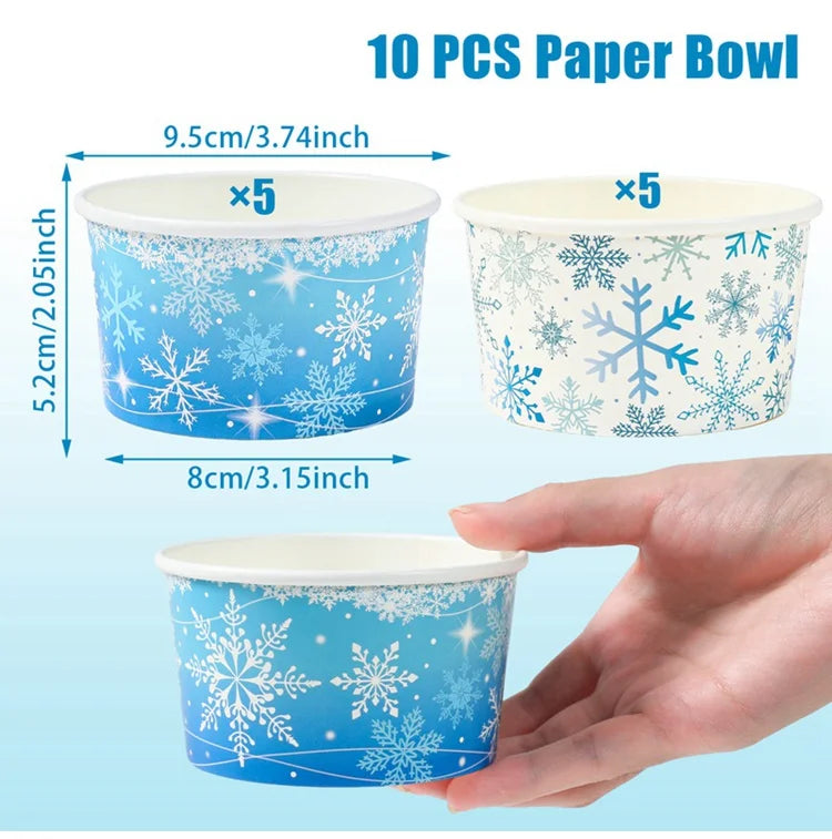 Christmas Santa Claus Disposable paper Bowls