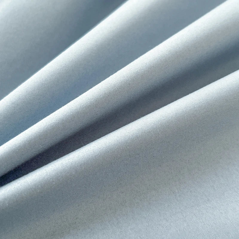 2-side Solid Color Brush Fabric Bed Set- 4 Pieces