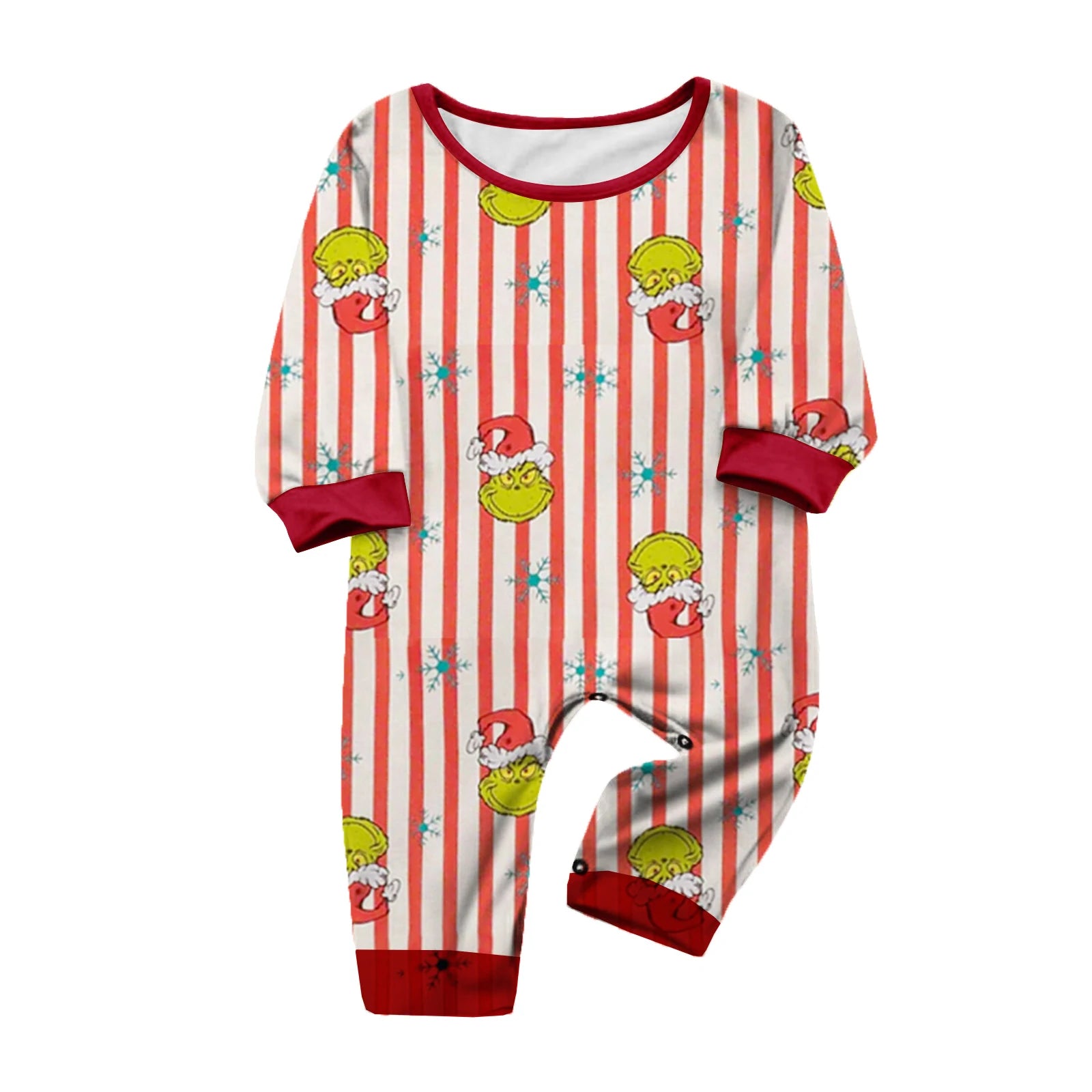 ﻿ Family Christmas Cartoon Print Pajamas Set, Cozy Holiday Pjs For Photo Shoots & Christmas Morning, Festive Family Sleepwear