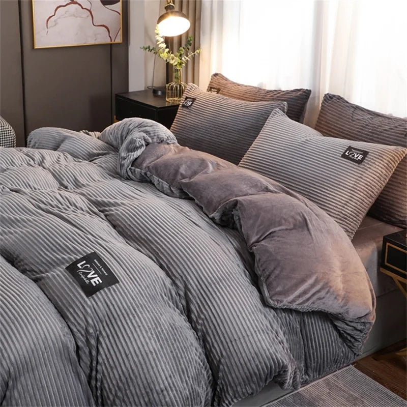 Thick Velvet Duvet Cover