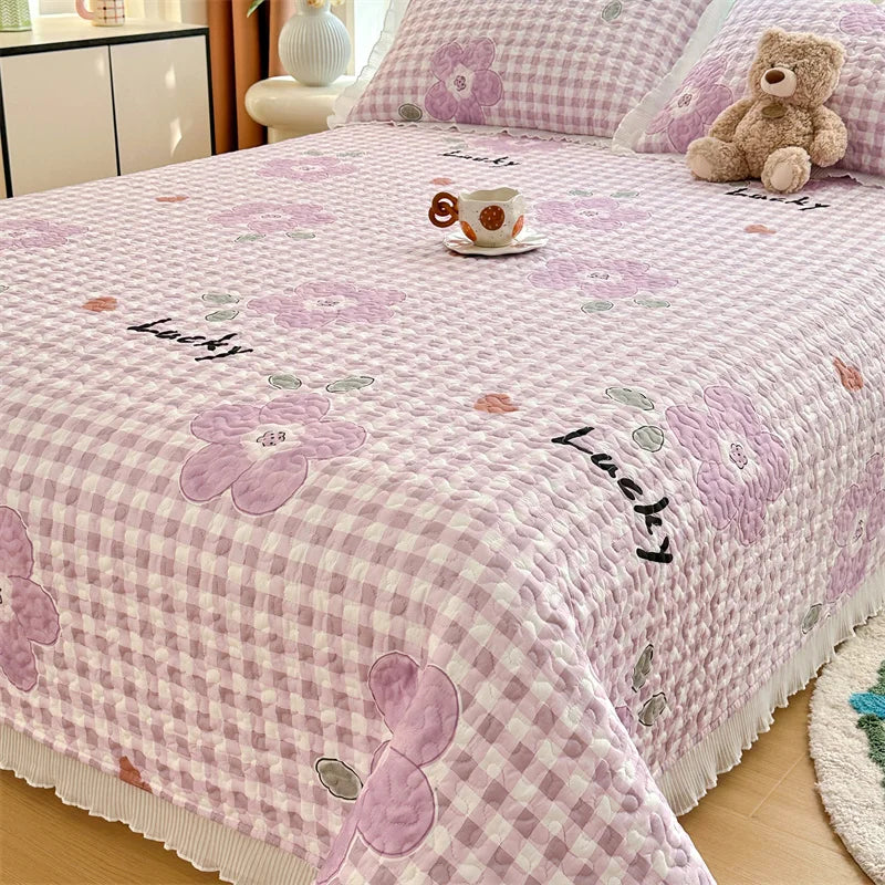 Thick Floral Bedspread (No Pillowcases)
