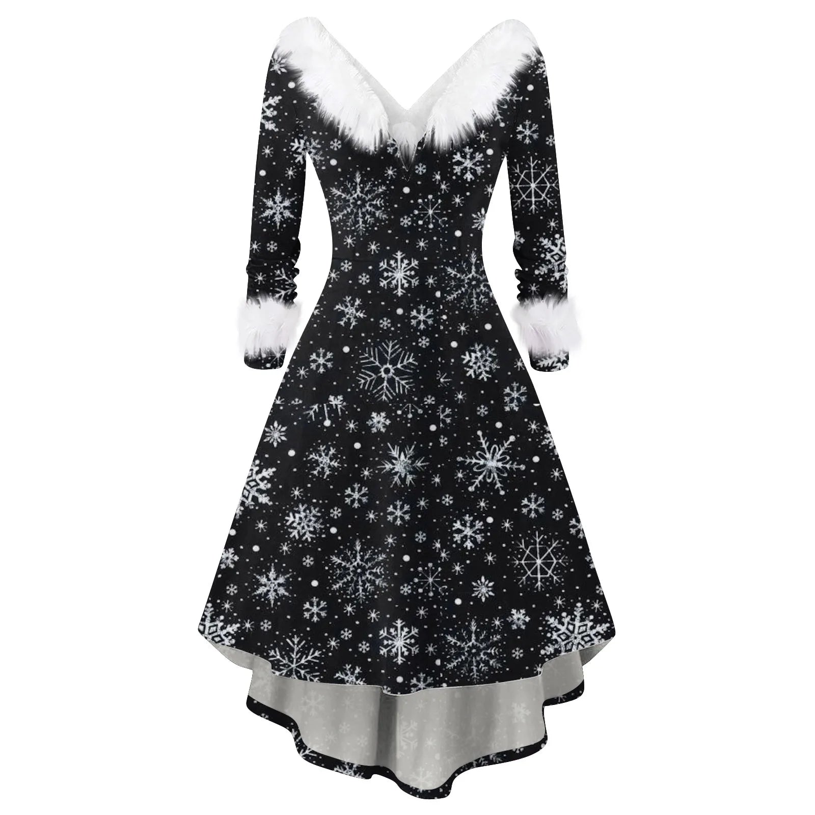 Ladies Christmas Printed Dress