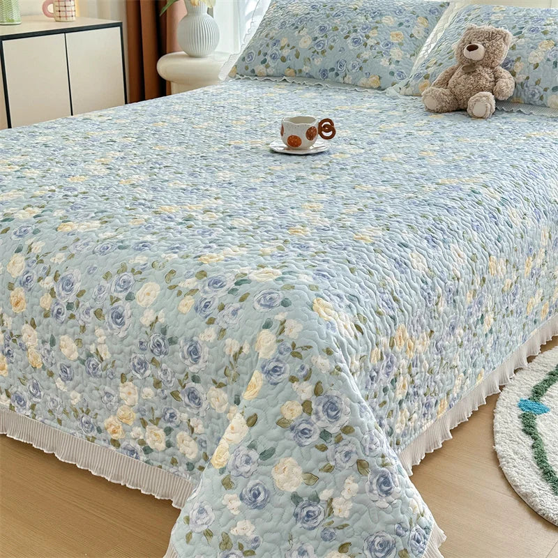 Thick Floral Bedspread (No Pillowcases)