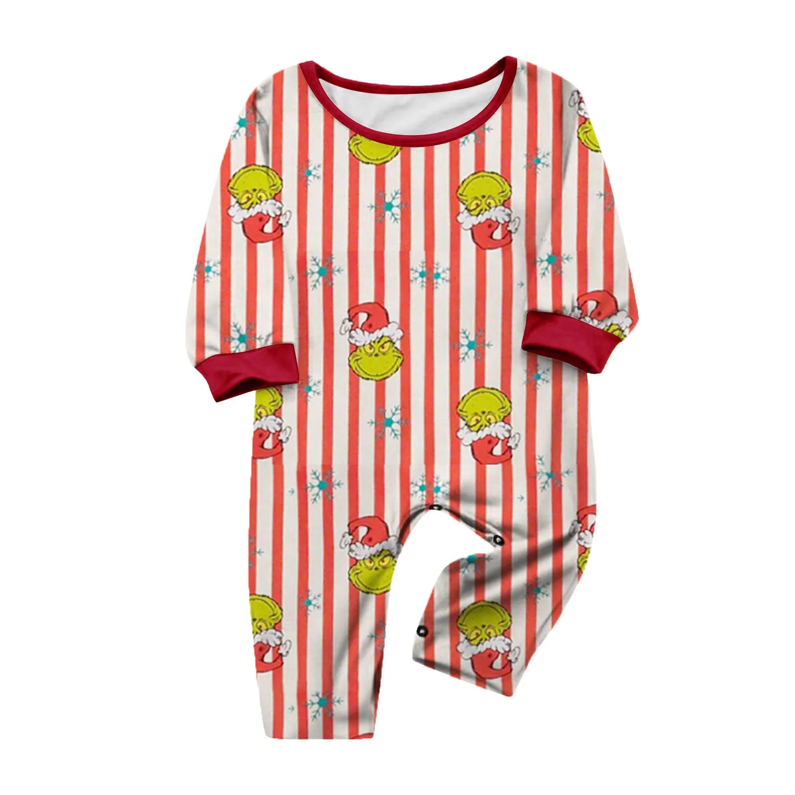 ﻿ Family Christmas Cartoon Print Pajamas Set, Cozy Holiday Pjs For Photo Shoots & Christmas Morning, Festive Family Sleepwear