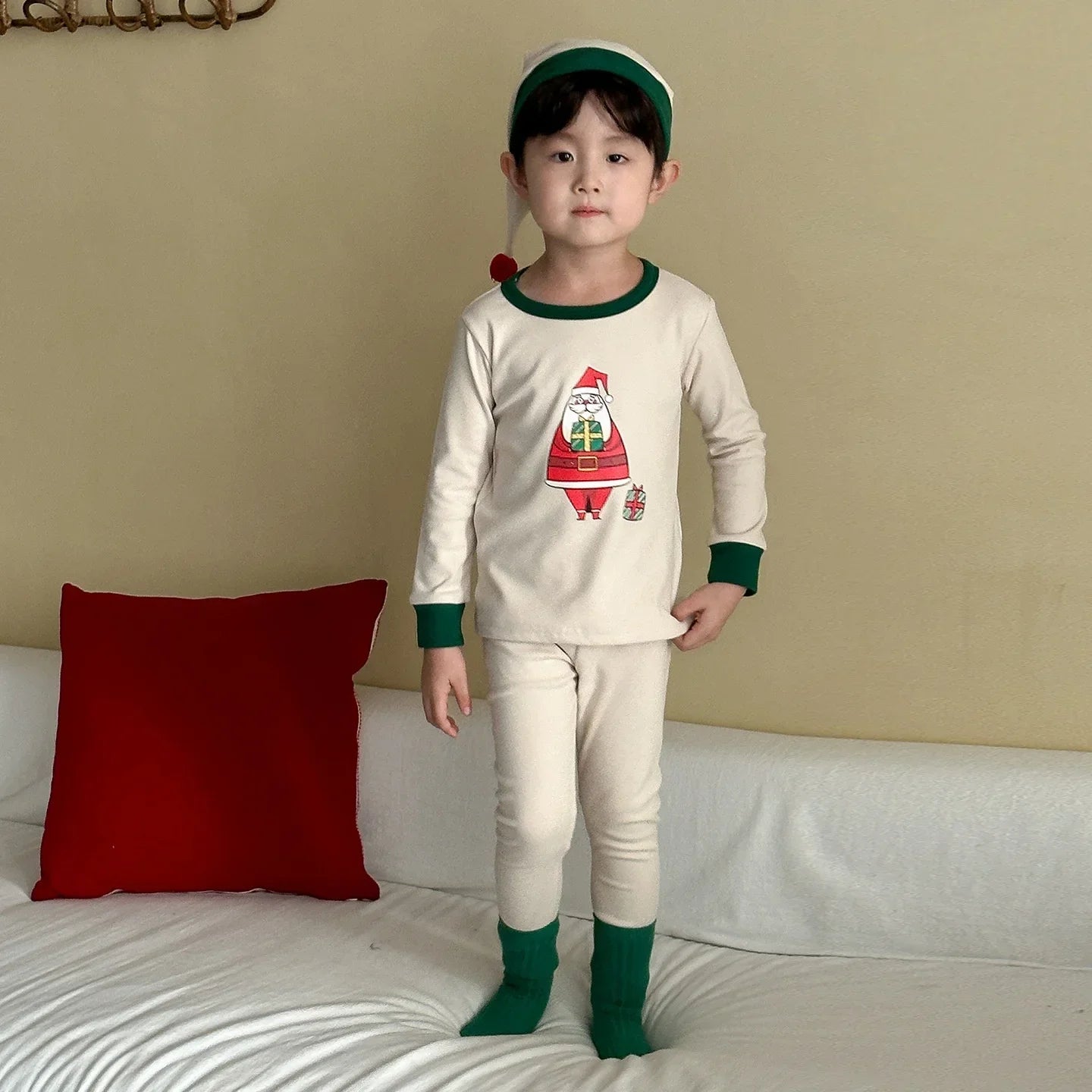 Christmas Kids Pajamas Set Boys Girls