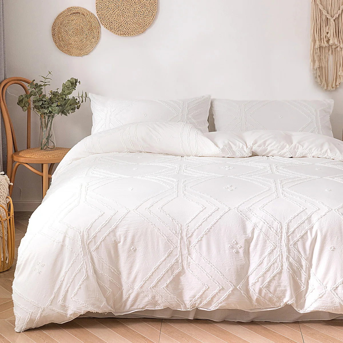Tufted Duvet Cover – 3-Piece Bedding Set