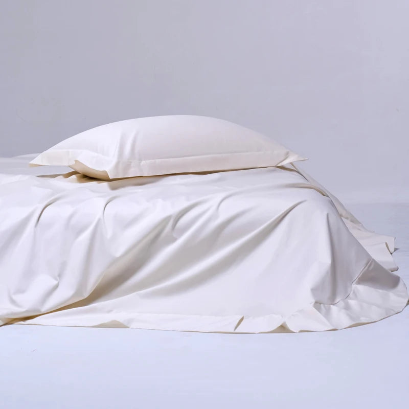 High End Egyptian Cotton Bed Sheet Set 1000TC Fitted Sheet Flat Top Sheets Pillowcase Luxury Bedding Set Double King Queen Size