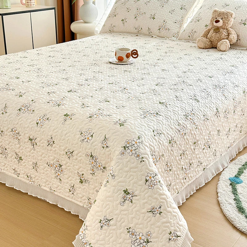 Thick Floral Bedspread (No Pillowcases)