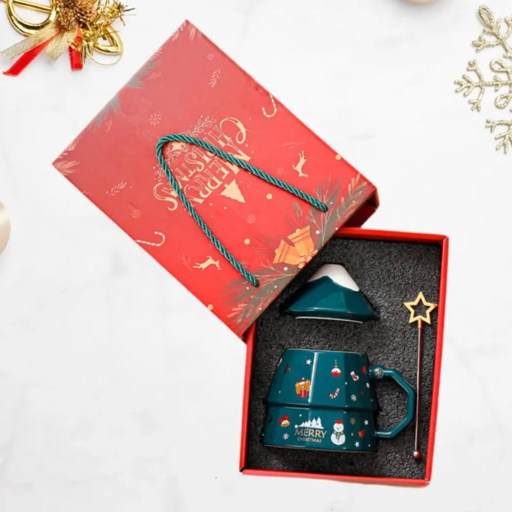 Christmas Tree Mug Ceramic Xmas Cup