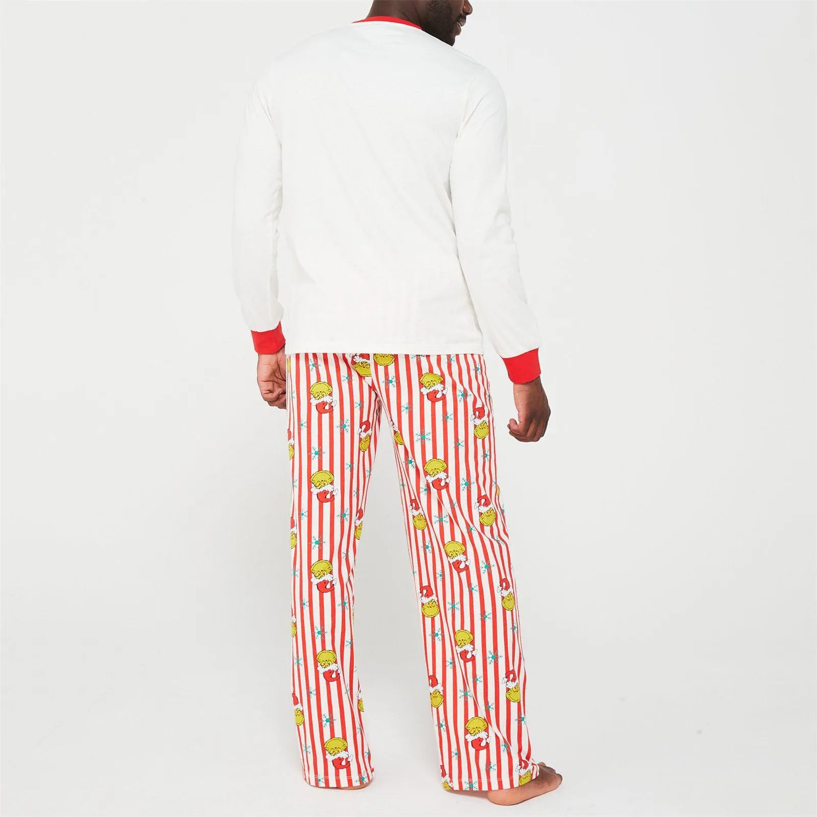 ﻿ Family Christmas Cartoon Print Pajamas Set, Cozy Holiday Pjs For Photo Shoots & Christmas Morning, Festive Family Sleepwear