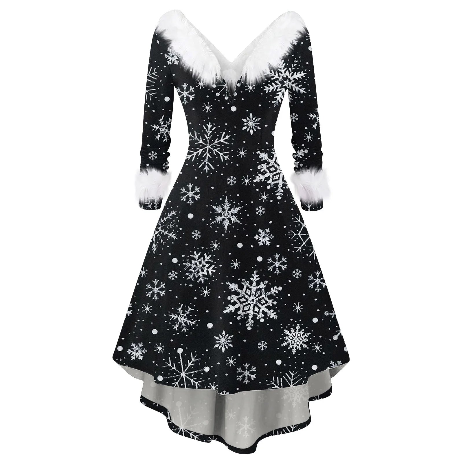 Ladies Christmas Printed Dress