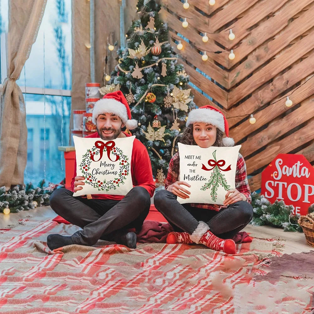 Christmas Magic Pillow Covers New Year decoration