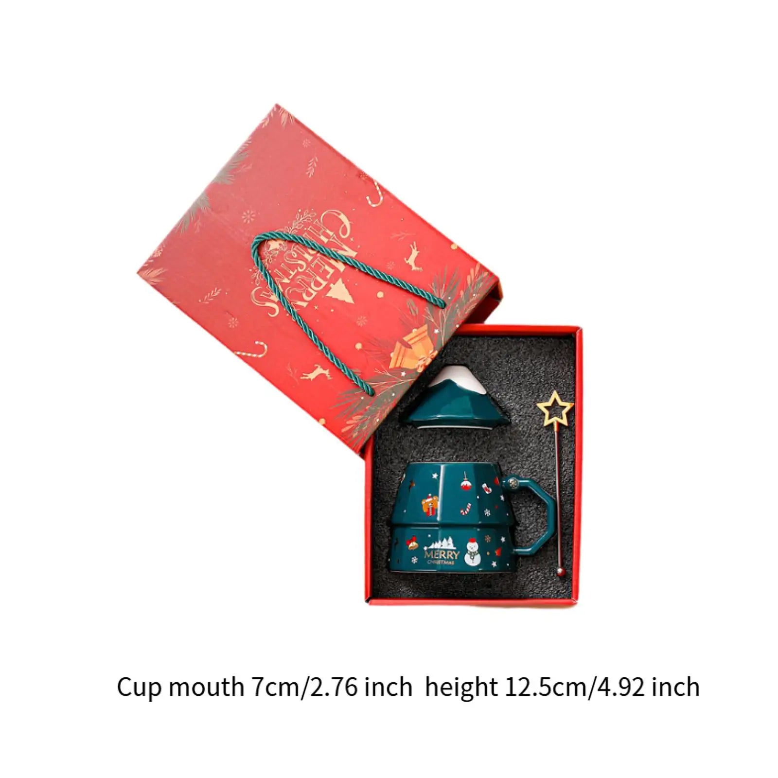 Christmas Tree Mug Ceramic Xmas Cup