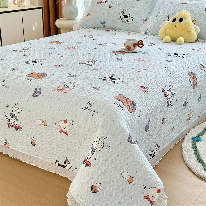 Thick Floral Bedspread (No Pillowcases)