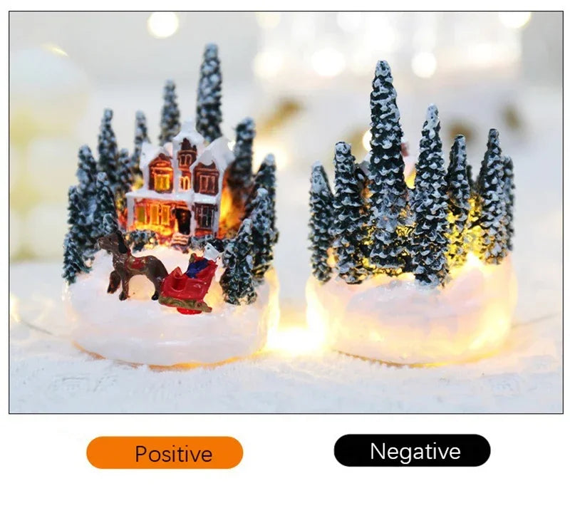 Christmas Decorations LED village set Night Lights Luminous