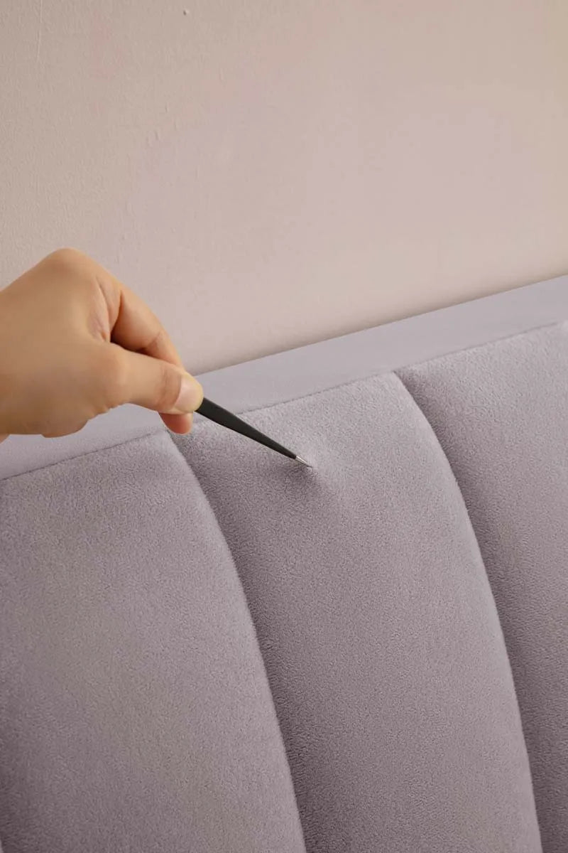 High Grade Short Plush Quilted Headboard Cover Luxury Soft Thick Velvet Bed Head Cover All-inclusive Bedside Protector Cover