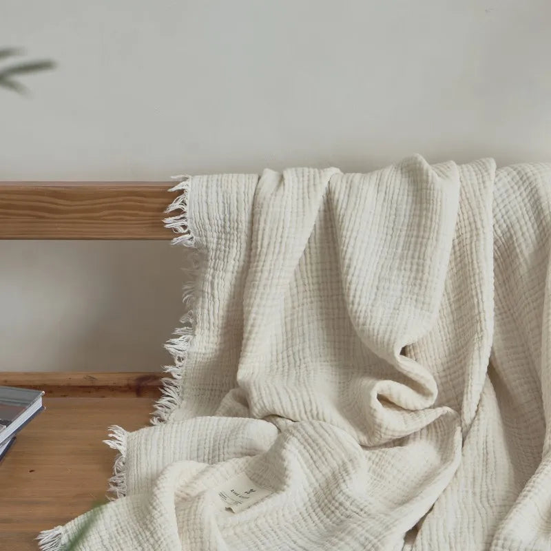 Soft, Anti-Pilling, Yarn-Dyed Knit Blanket for Sofa, Bed & More