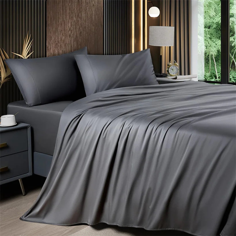 100% Bamboo Cooling Sheet Set – Silky Soft, Luxury 4/6-Piece
