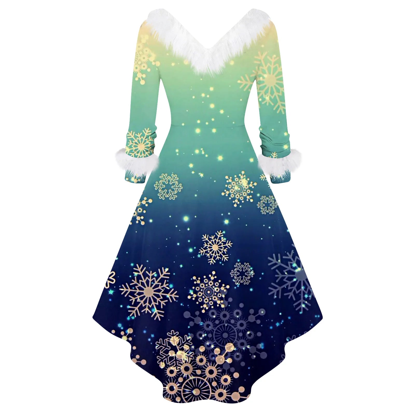 Ladies Christmas Printed Dress